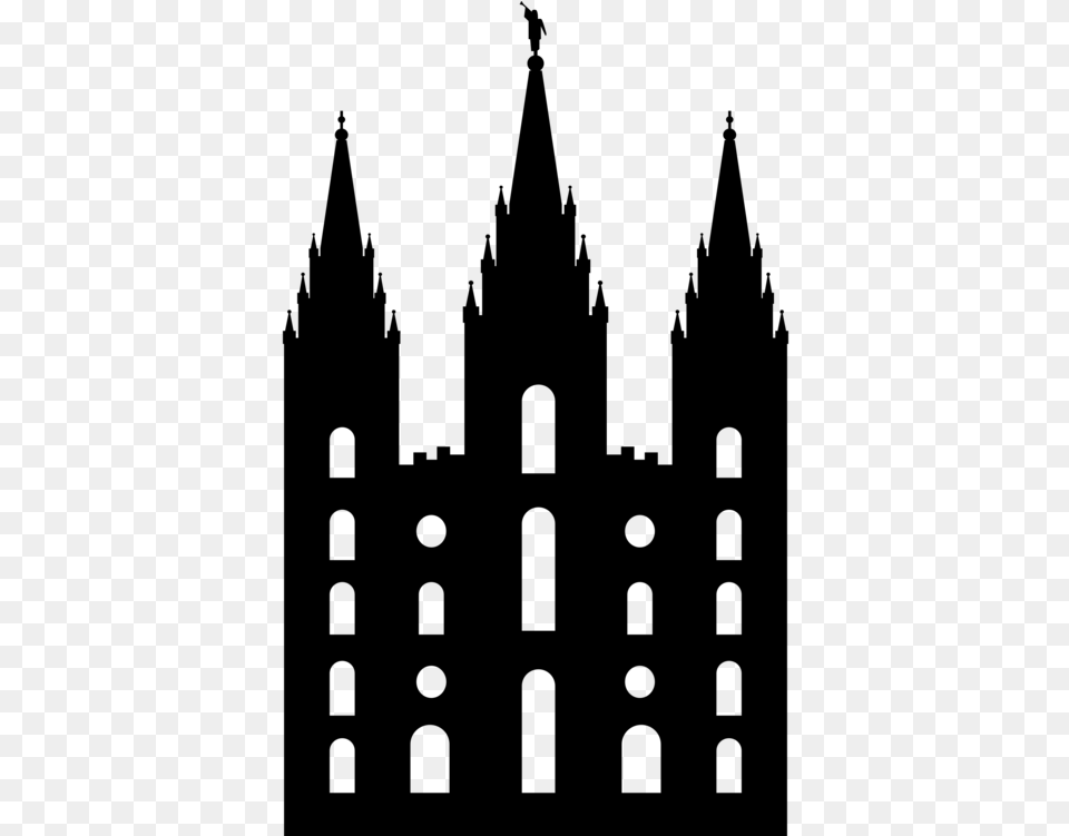 Buildingmedieval Architecturesilhouette Temple Square, Gray Free Png