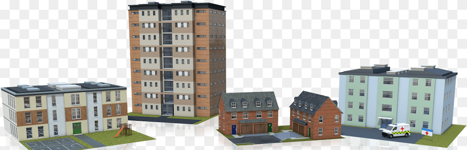 Buildings, Apartment Building, Neighborhood, Housing, High Rise Free Png