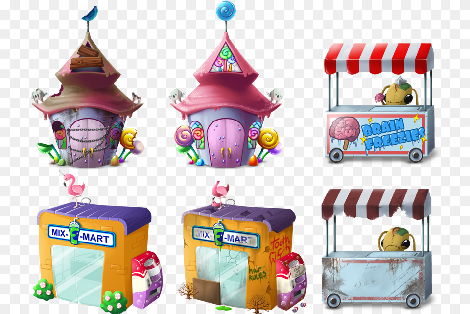 Buildings, Food, Sweets, Circus, Leisure Activities Free Png Download