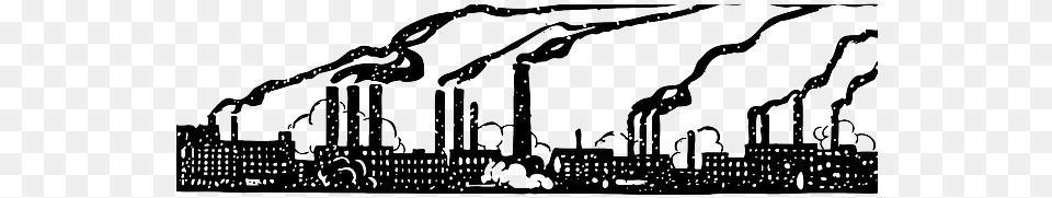 Buildings Building Outline Smoke Automatic Black And White Pollution Clipart, Architecture, Factory, City, Metropolis Png