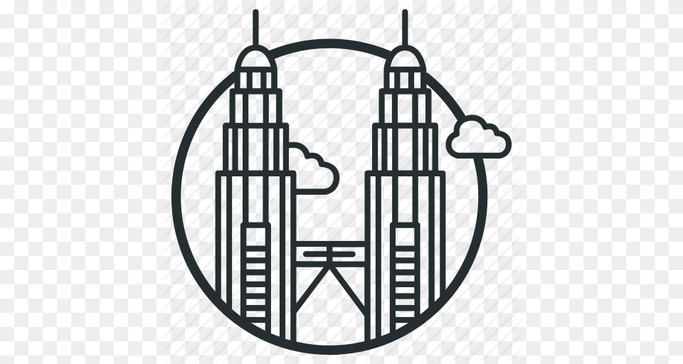 Buildings Landmark Malaysia Petronas Skybridge Towers Twn, Gate, Logo Free Transparent Png