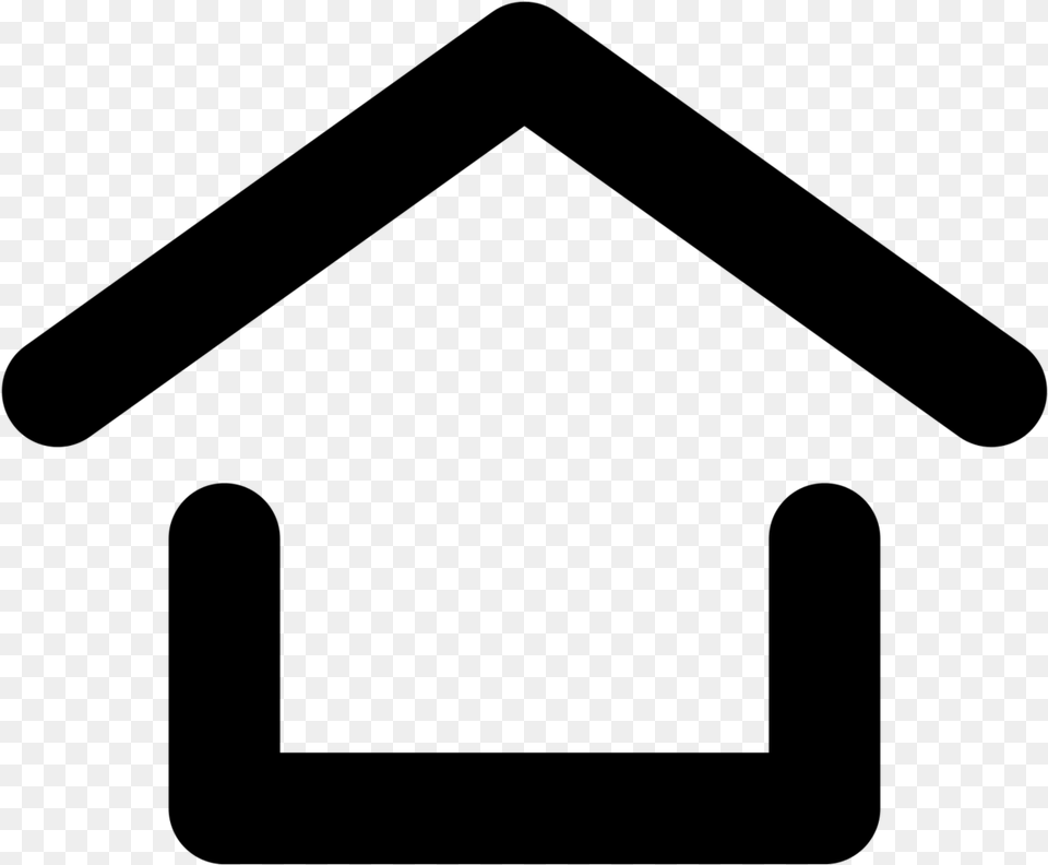 Buildresidential House Symbol Simple, Gray Png