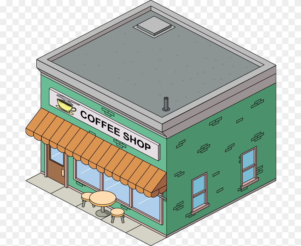 Builing Coffee Shop Coffee Shop, Neighborhood, Scoreboard, Architecture, Building Free Png