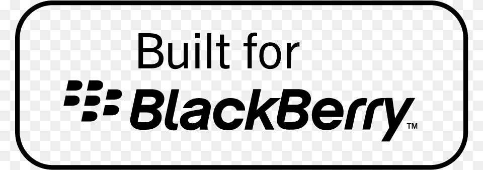 Built For Blackberry Logo Blackberry Logo Gray Free Transparent Png