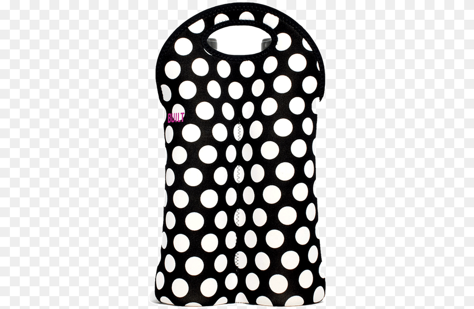 Built Ny 2 Bottle Tote Black Amp White Dots Polka Dot Beach Towel, Pattern, Polka Dot Free Transparent Png