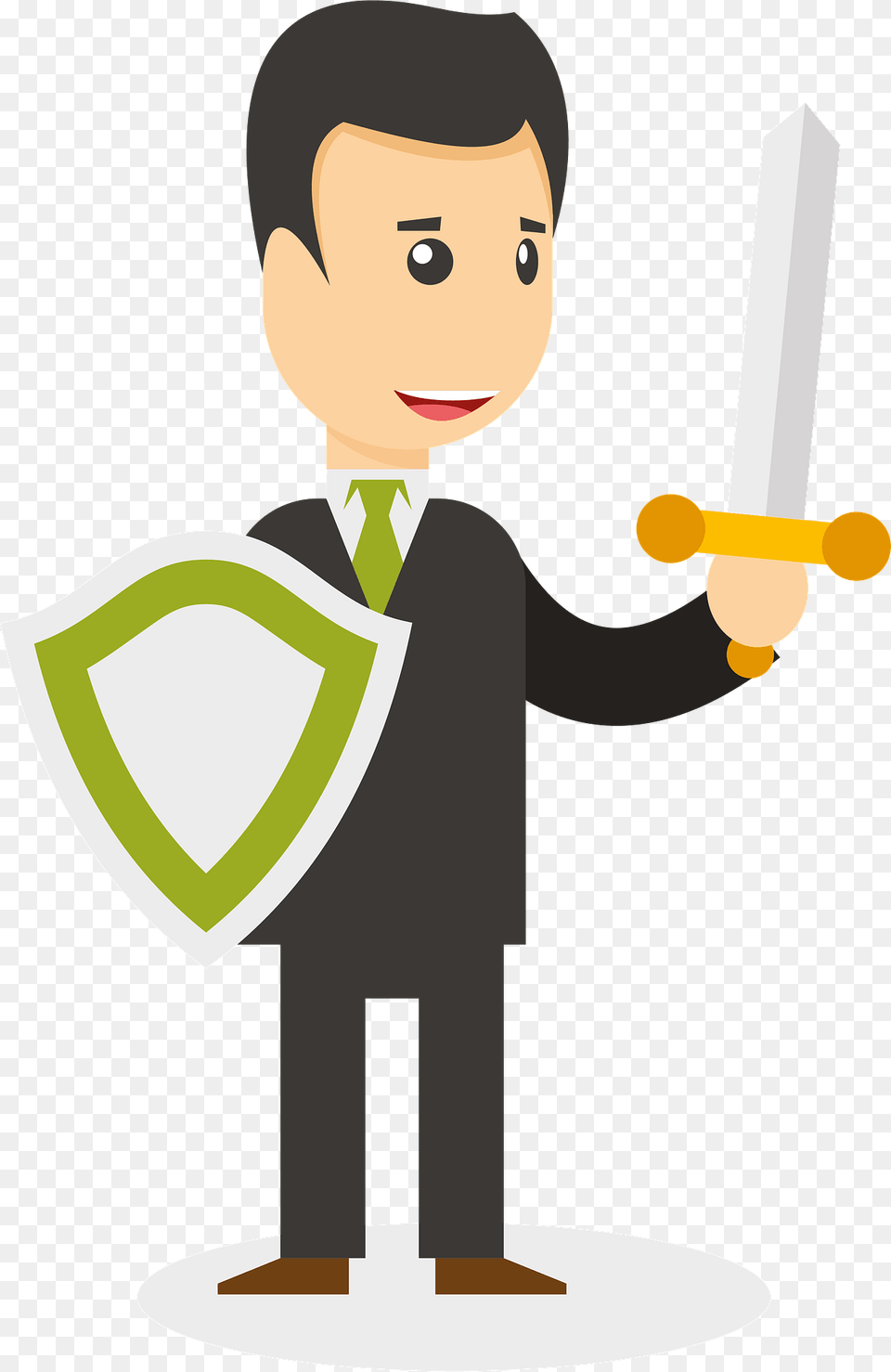 Buisinessman Warrior Clipart, Sword, Weapon, Face, Head Free Png