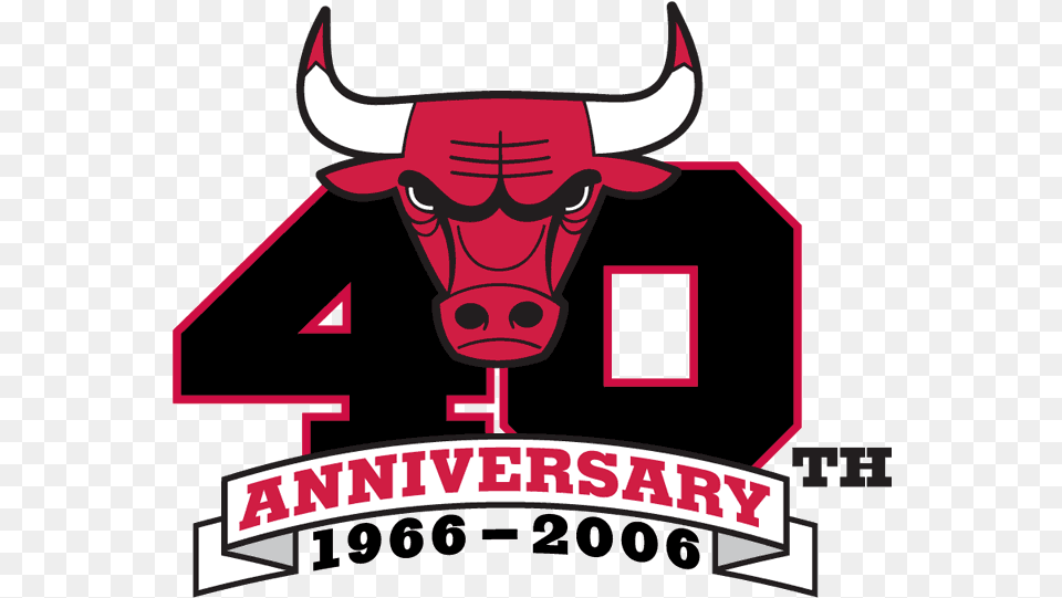 Bul Logo Logodix Chicago Bulls 30thanniversary, Animal, Bull, Mammal, Buffalo Free Png Download