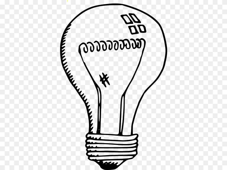 Bulb Incandescent Electric Lamp Off Lighting Incandescent Light Bulb Clipart, Gray Free Transparent Png