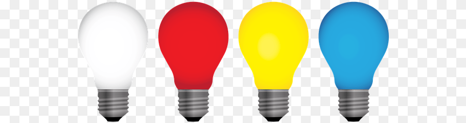 Bulb Light Icon Led Colour Bulb, Lightbulb, Electronics Free Png