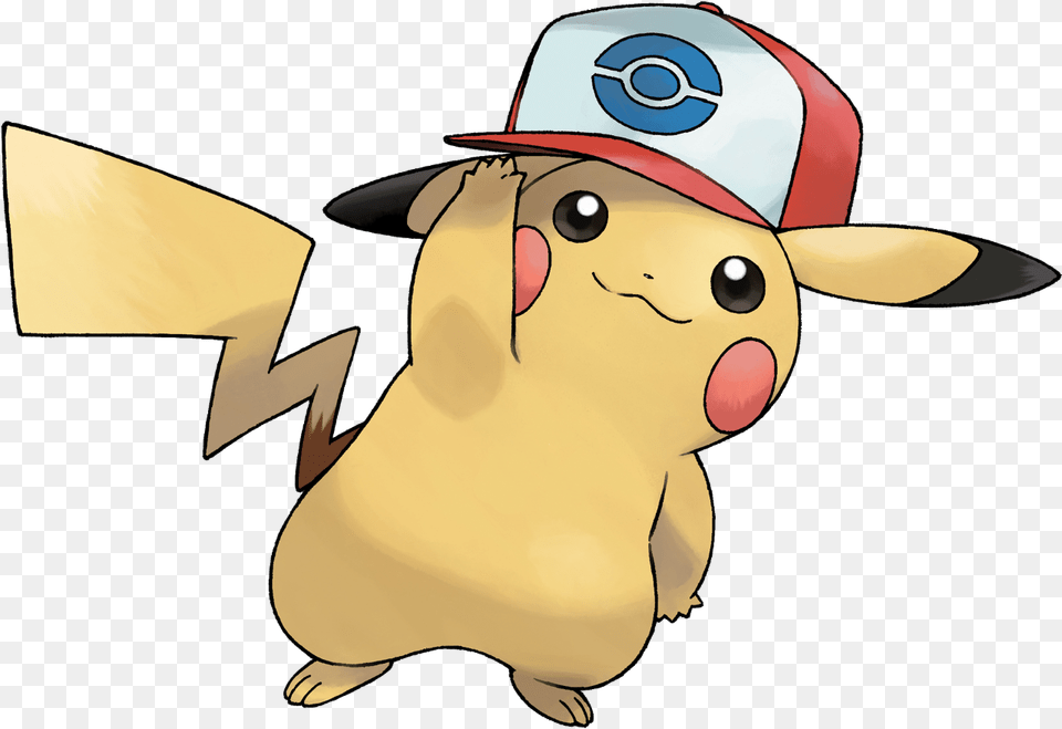 Bulbapedia The Community Driven Pokmon Encyclopedia Pikachu With Ash Hat, Clothing, Baby, Person, Face Png Image