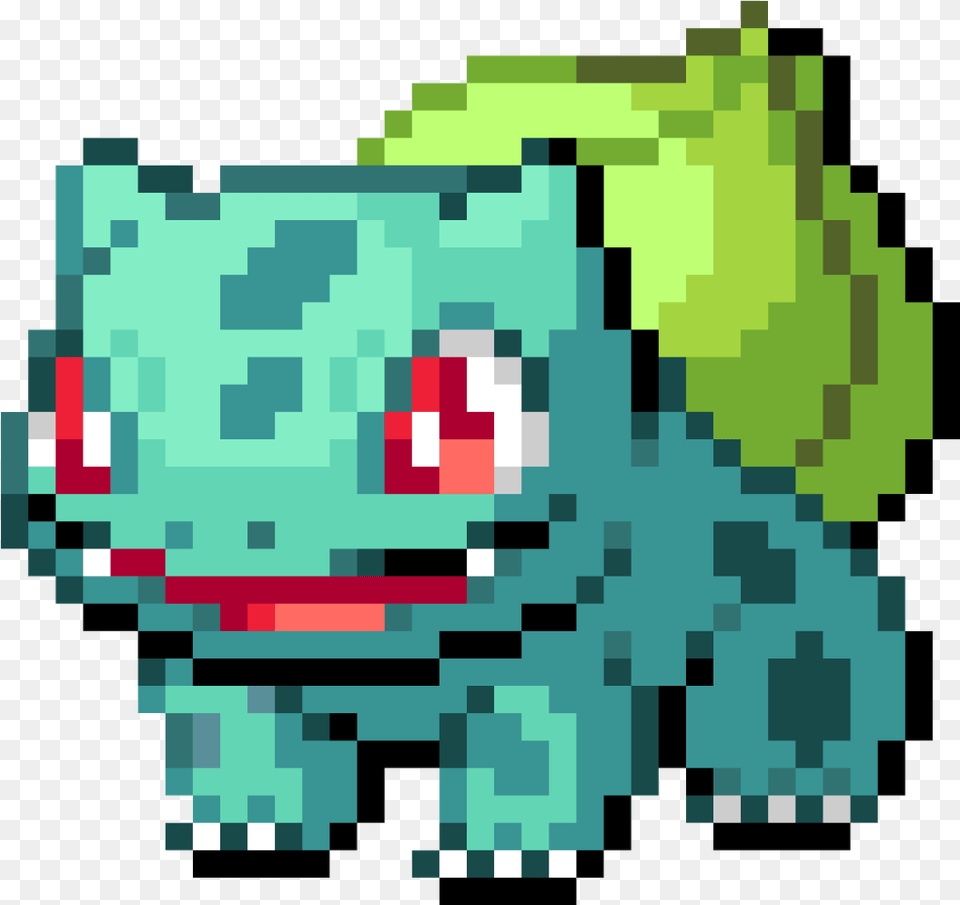 Bulbasaur Pokemon Sticker Pokemon Pixel Art Bulbasaur, Qr Code, Animal, Lizard, Reptile Free Png Download