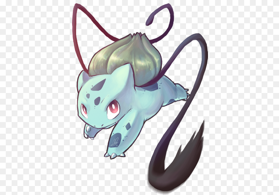 Bulbasaur S Vine Whip By Lanmana Cute Bulbasaur Vine Whip, Animal, Sea Life Png Image