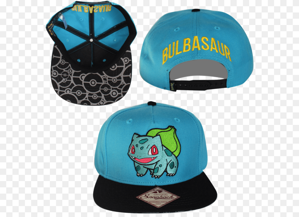 Bulbasaur Snapback Hat For Baseball, Baseball Cap, Cap, Clothing, Footwear Png Image