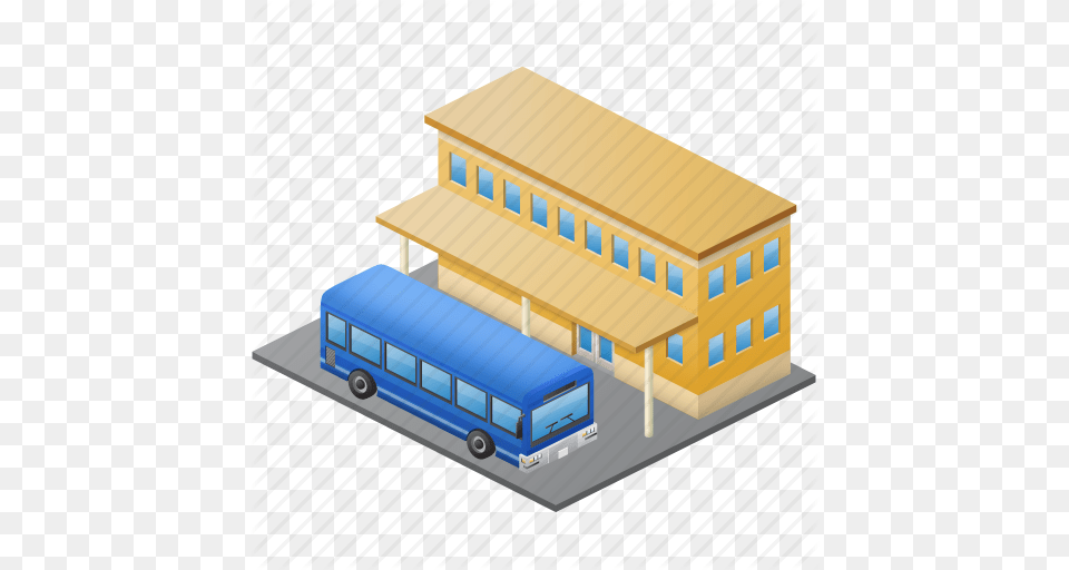 Bulding Clipart Bus Station, Transportation, Vehicle Png Image