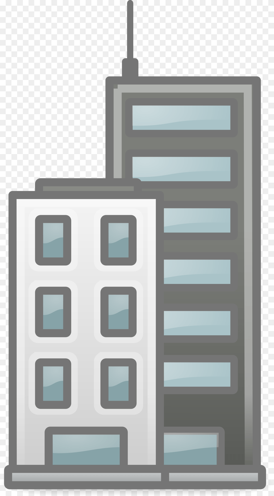 Bulding Clipart Two Building Building Clip Art Transparent, City, Electronics, Hardware, Scoreboard Free Png Download