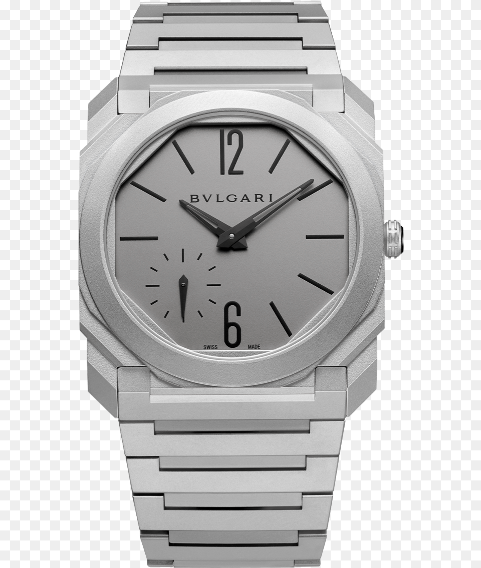 Bulgari Octo Finissimo Steel, Arm, Body Part, Person, Wristwatch Png Image