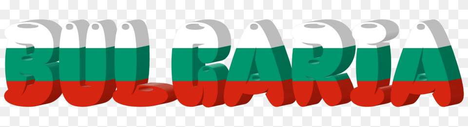 Bulgaria Lettering With Flag Clipart Free Png
