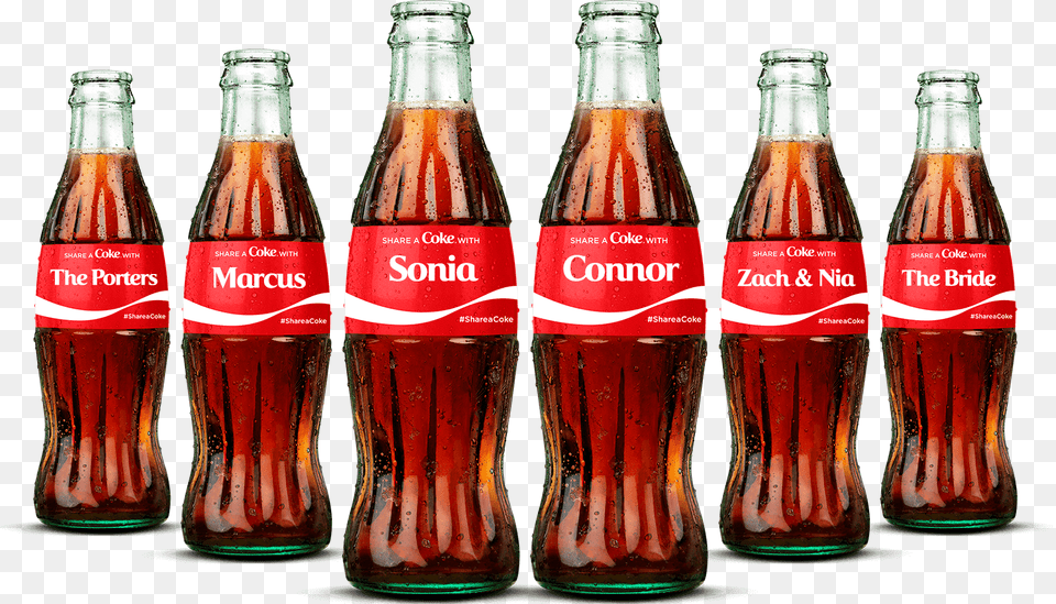 Bulk Personalized 8 Fl Oz Coca Cola Life 8 Fl Oz Bottle, Beverage, Coke, Soda, Alcohol Png