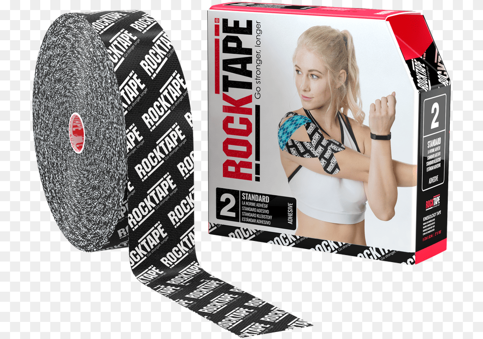 Bulk Regular Logo Black Rocktape, Adult, Female, Person, Woman Png