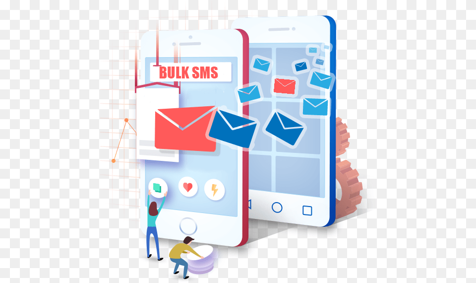 Bulk Sms Service Provider In India Bulk Sms Services Creative, Person, Electronics Free Png Download