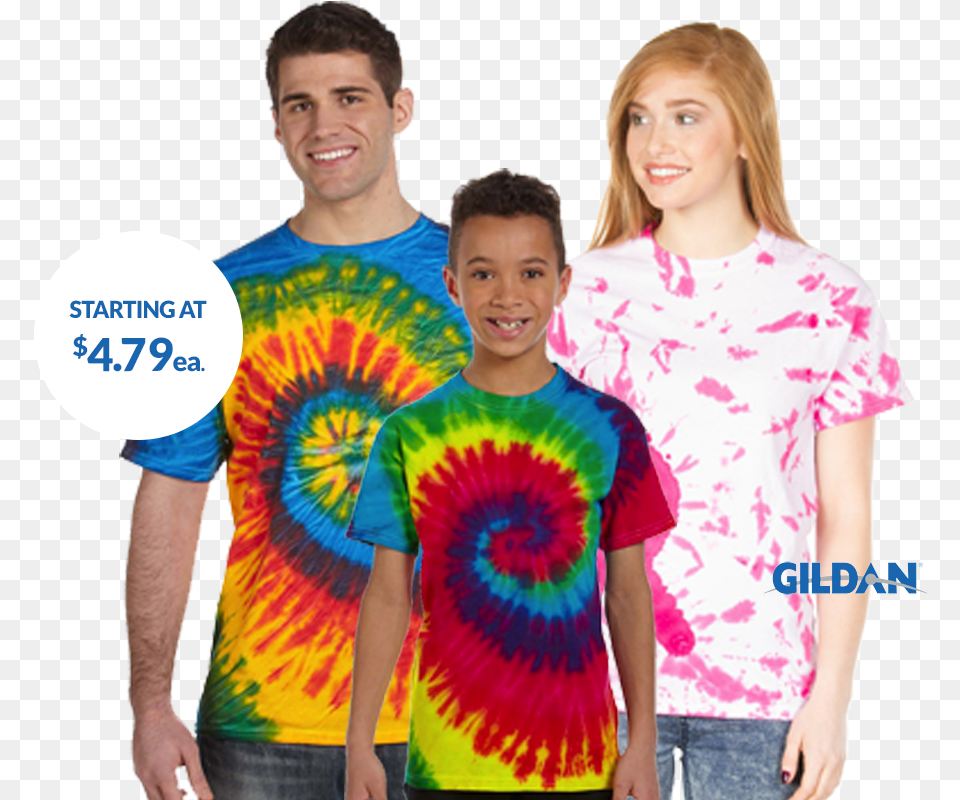 Bulk Tie Dye Shirts, T-shirt, Clothing, Adult, Person Png Image