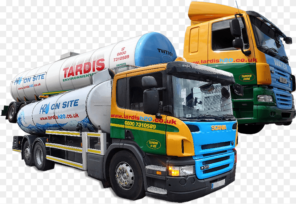 Bulk Water Delivery Water Tanker, Trailer Truck, Transportation, Truck, Vehicle Free Png Download