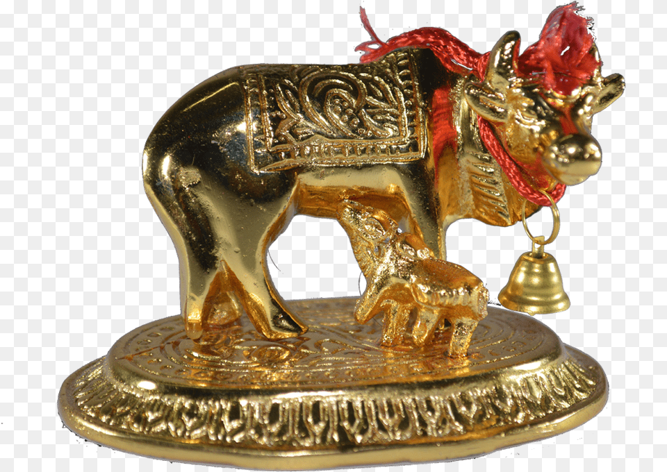 Bull, Bronze, Figurine, Gold, Animal Png Image