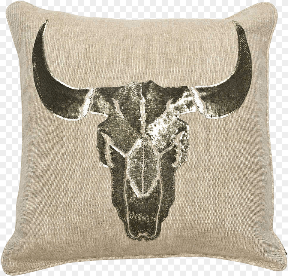 Bull, Cushion, Home Decor, Pillow, Animal Free Png Download