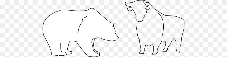 Bull And Bear Clip Art Free Vector, Animal, Kangaroo, Mammal Png