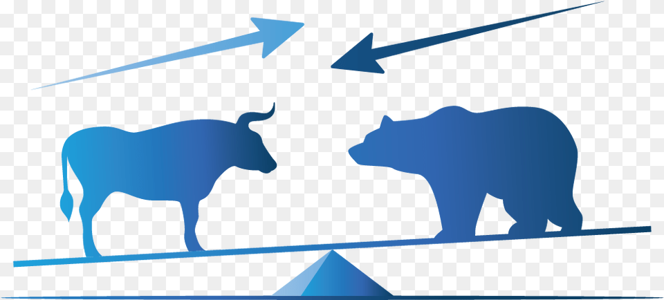Bull And Bear Markets Bull Vs Bear Market Clipart, Person, Animal, Wildlife, Mammal Free Transparent Png