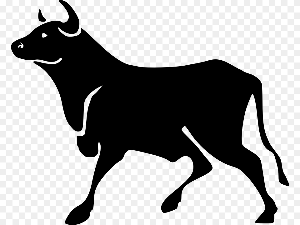 Bull Animal Buffalo Bull Clip Art, Gray Png Image