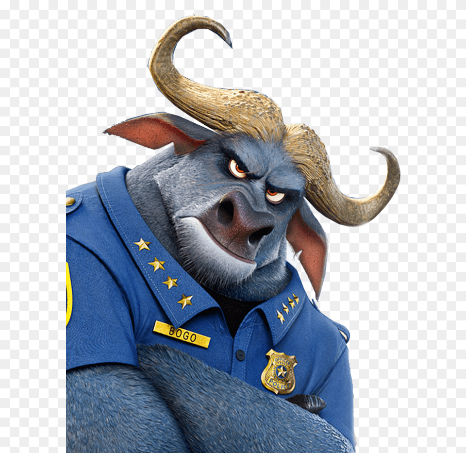 Bull Bull From Zootopia, Adult, Male, Man, Person Free Png