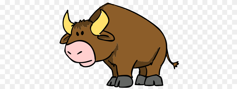 Bull Clipart, Animal, Mammal, Hog, Pig Png Image