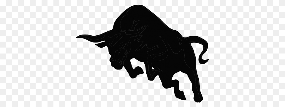 Bull Clipart, Animal, Mammal, Silhouette, Canine Free Transparent Png