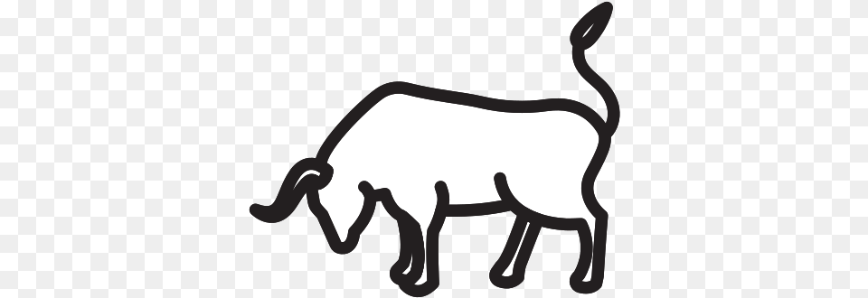 Bull Icon Of Selman Icons Animal Figure, Stencil, Mammal, Pig, Hog Free Png Download