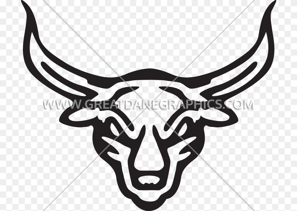 Bull Head Production Ready Artwork For T Shirt Printing, Bow, Weapon, Animal, Cattle Png