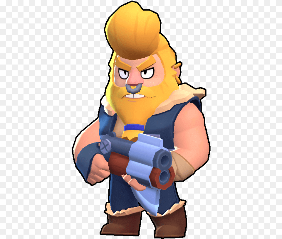 Bull In Brawl Stars Brawlers Cartoon, Baby, Person, Weapon Free Png Download