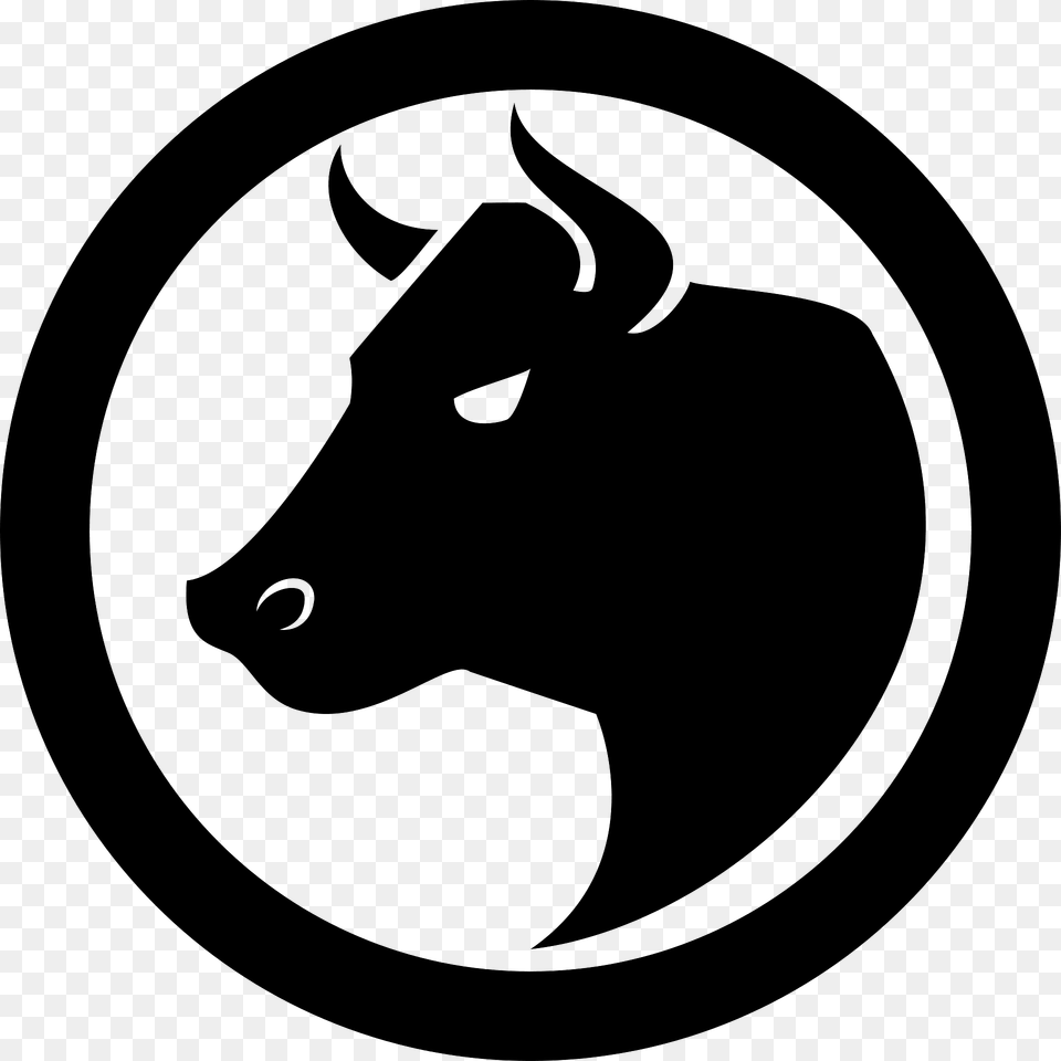 Bull Logo Clipart, Animal, Mammal, Cattle, Livestock Png