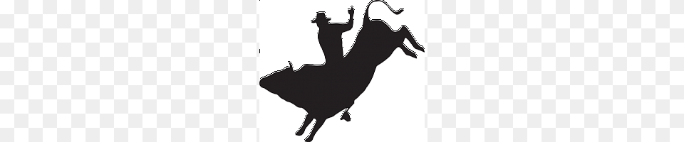 Bull Rider Silhouette, Stencil, Dancing, Leisure Activities, Person Free Png Download