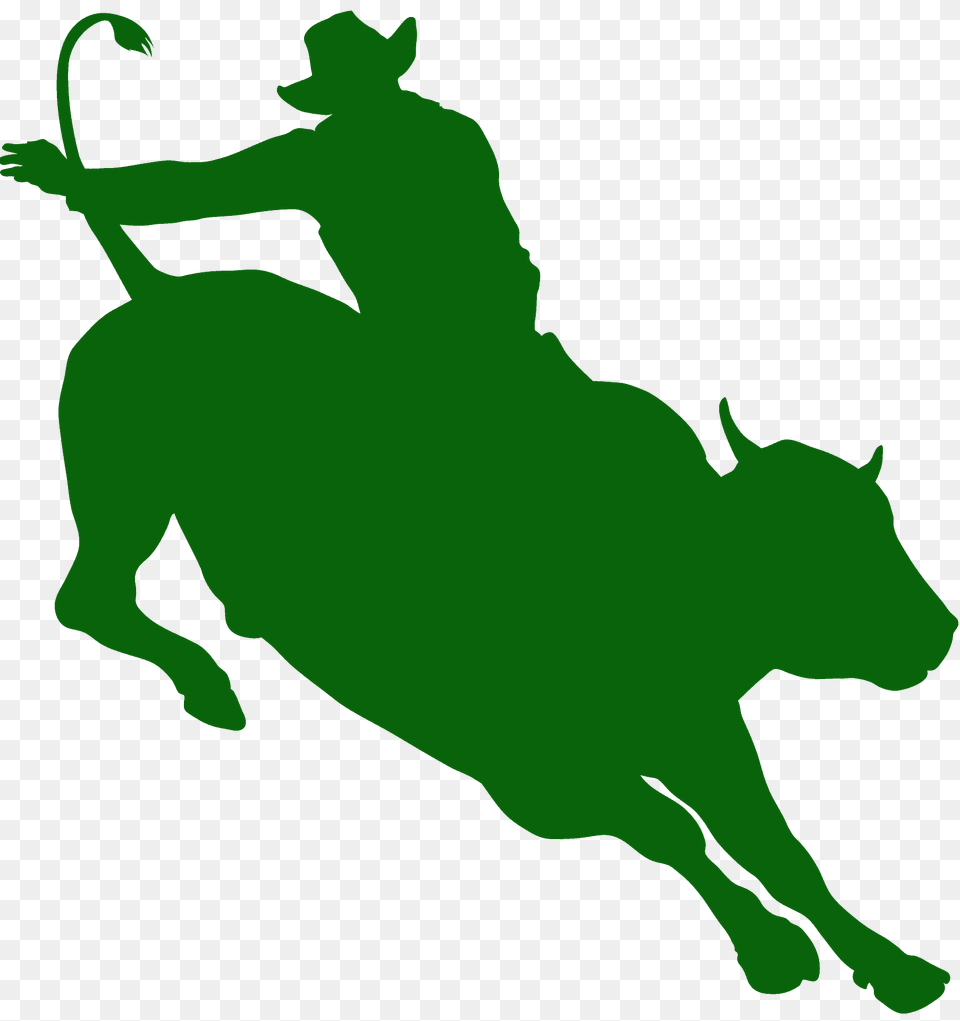 Bull Rider Silhouette, Animal, Mammal, Buffalo, Wildlife Png Image