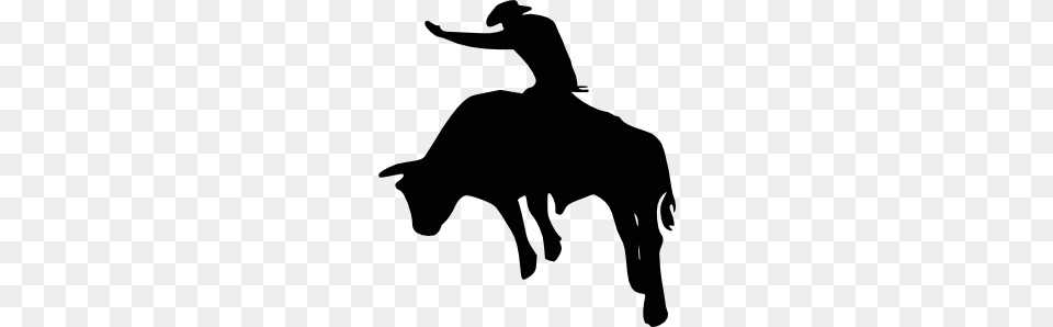 Bull Rider Style C Bampm Expressions, Silhouette, Stencil, Animal, Mammal Free Png
