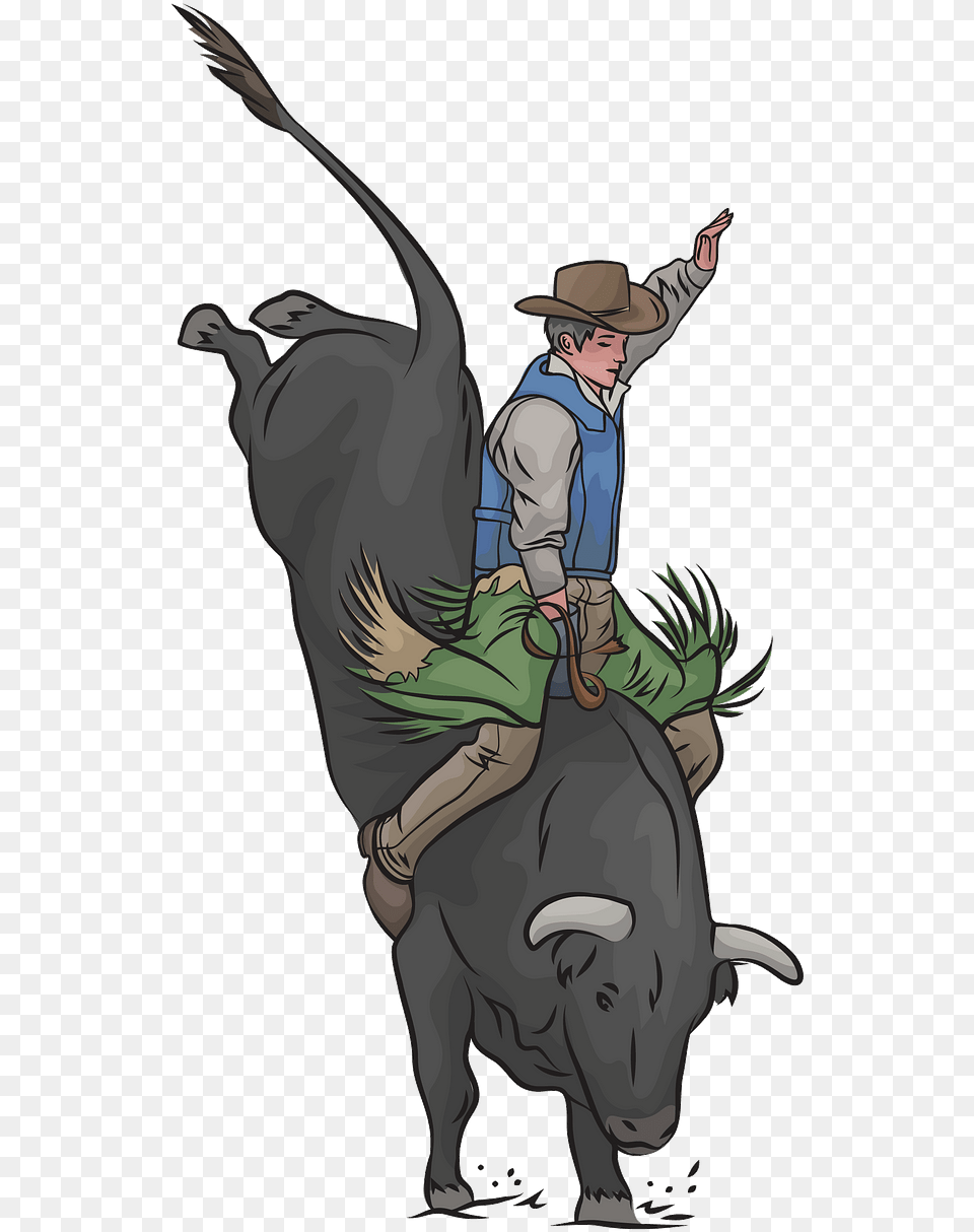 Bull Riding, Book, Comics, Publication, Animal Free Png Download