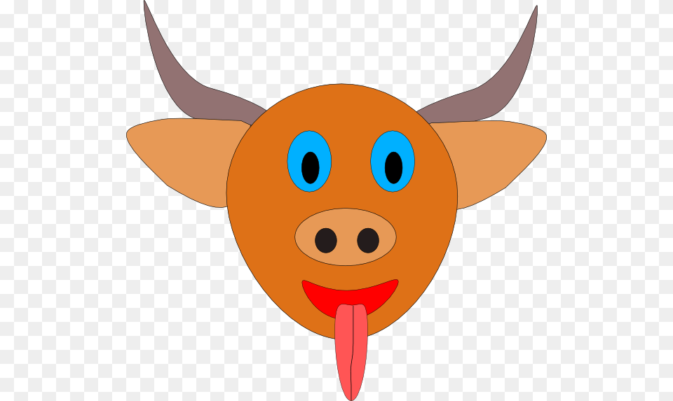 Bull S Head Cartoon Clip Art, Body Part, Mouth, Person, Animal Free Png Download