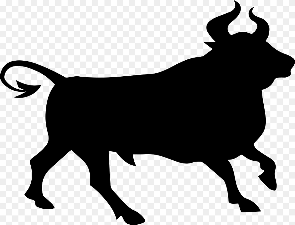 Bull Silhouette Jallikattu Clipart, Animal, Mammal, Stencil, Canine Png