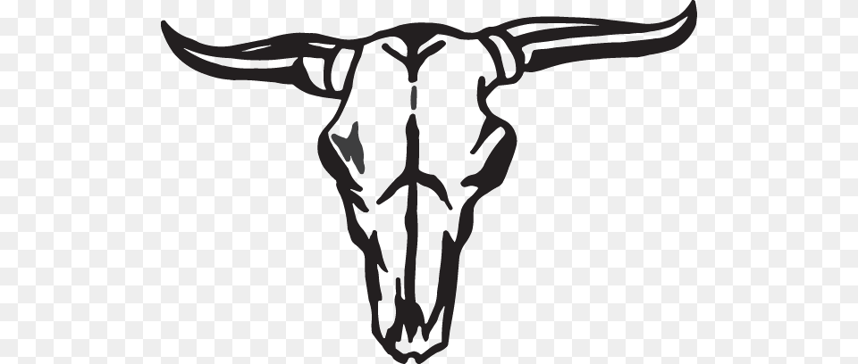 Bull Skull Decal, Animal, Cattle, Livestock, Longhorn Png Image