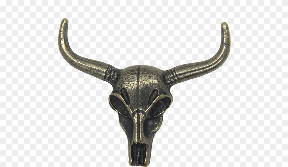 Bull Skull Pin, Bronze, Accessories, Smoke Pipe Png