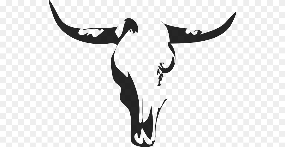 Bull Skull Tattoo Minimalist, Gray Free Transparent Png