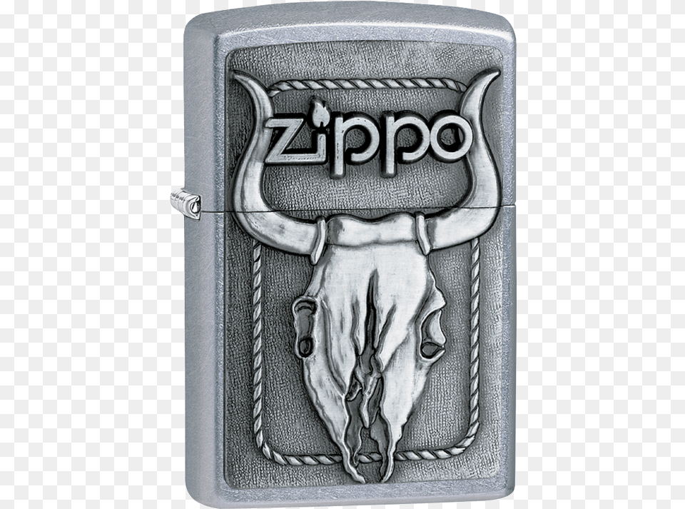 Bull Skull Zippo Barrett Smyth Bull Skull Lighter, Accessories, Buckle, Animal, Mammal Free Png