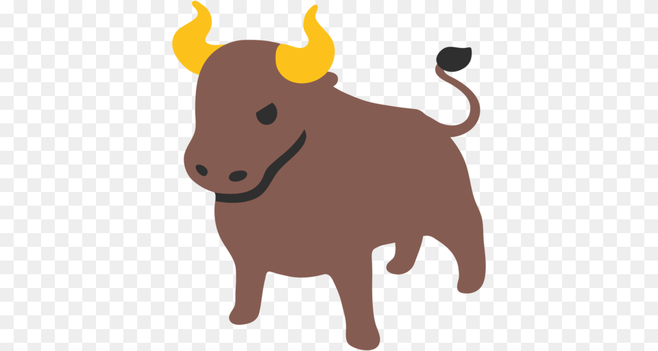 Bull Spanish Flag Emoji, Animal, Mammal, Buffalo, Wildlife Png