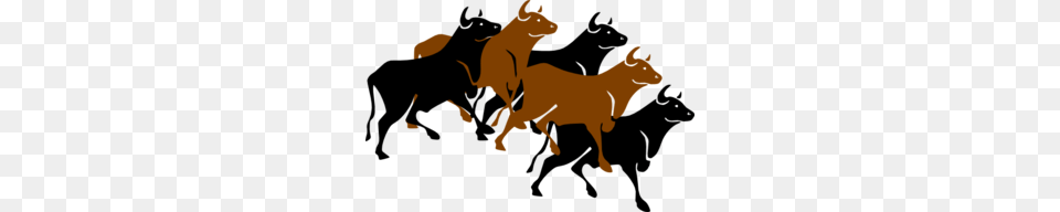 Bull Stampede Clip Art, Livestock, Animal, Goat, Mammal Png